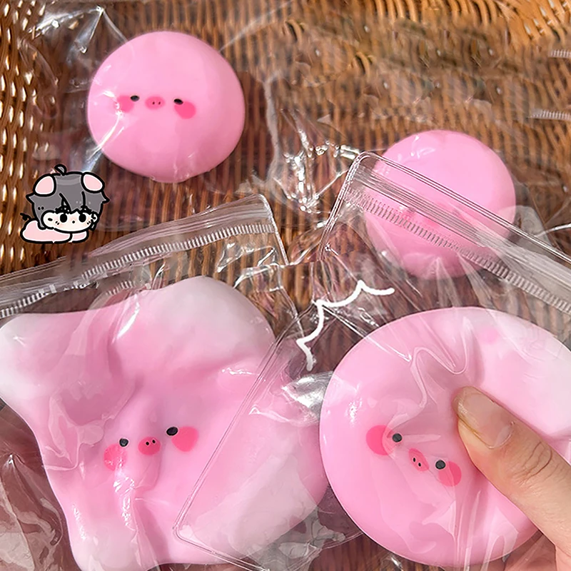 New Funny Creative Piggy Pinch Fun Animal Decompression Toys Slow Rebound Shapeable Vent Ball Children's Small Toys TPR Material