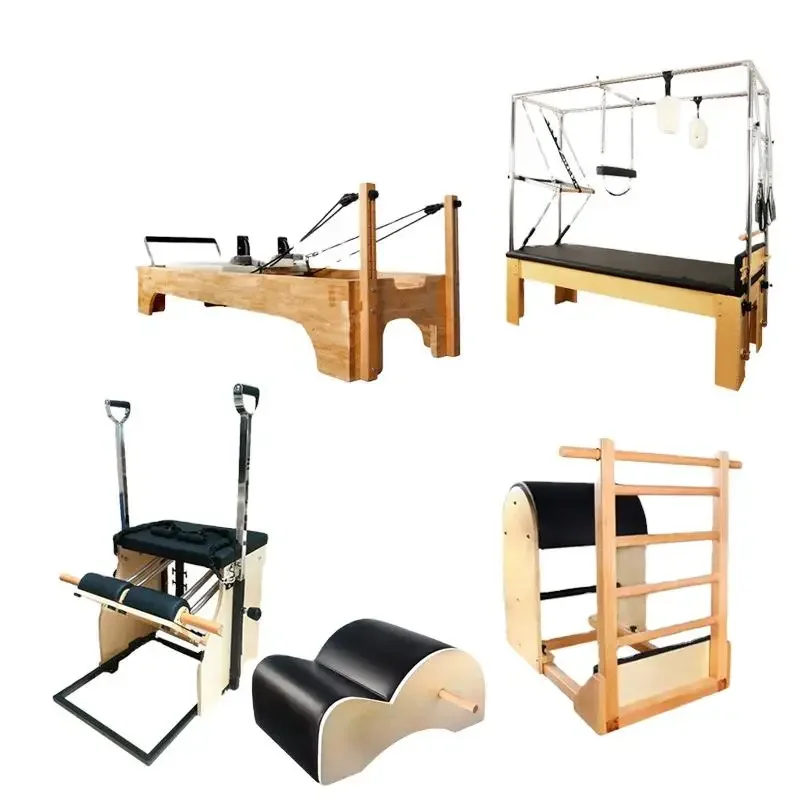 Factory Direct Selling Pilates Five Piece Set Sliding Bed Pilates Reformer Suitable for Exercising The Wholebody