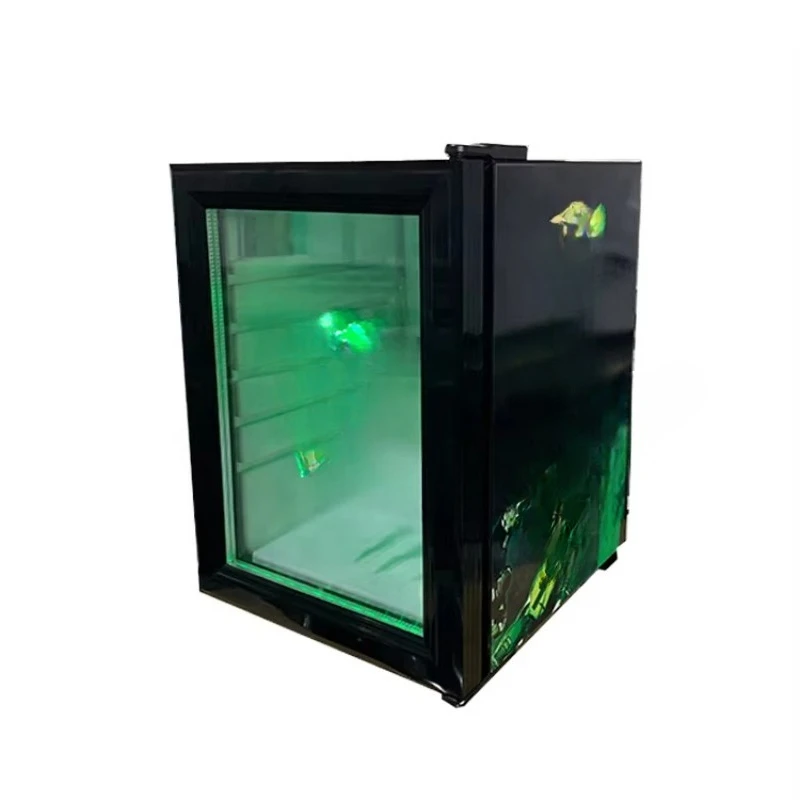 21L Led Cold Drink Refrigerator Glass Door Monster Mini Bar Refrigerator