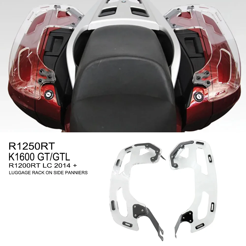 

Для BMW K1600 GT GTL R1200RT LC 2014+ R1250RT K1600GT GTL аксессуары задняя и боковая поддержка багажника на боковых кофрах