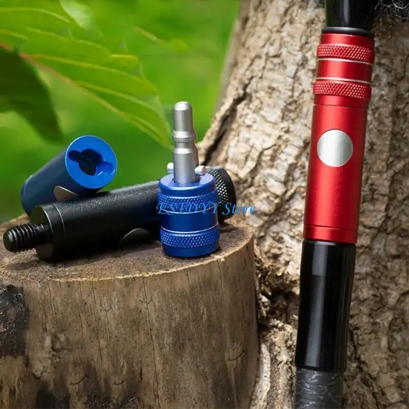 

G6DE Fish Landing Dip Net Connector Fitting Quick Release Landing Net Head Adapter Press Type Joint Fishing Supplies Durable