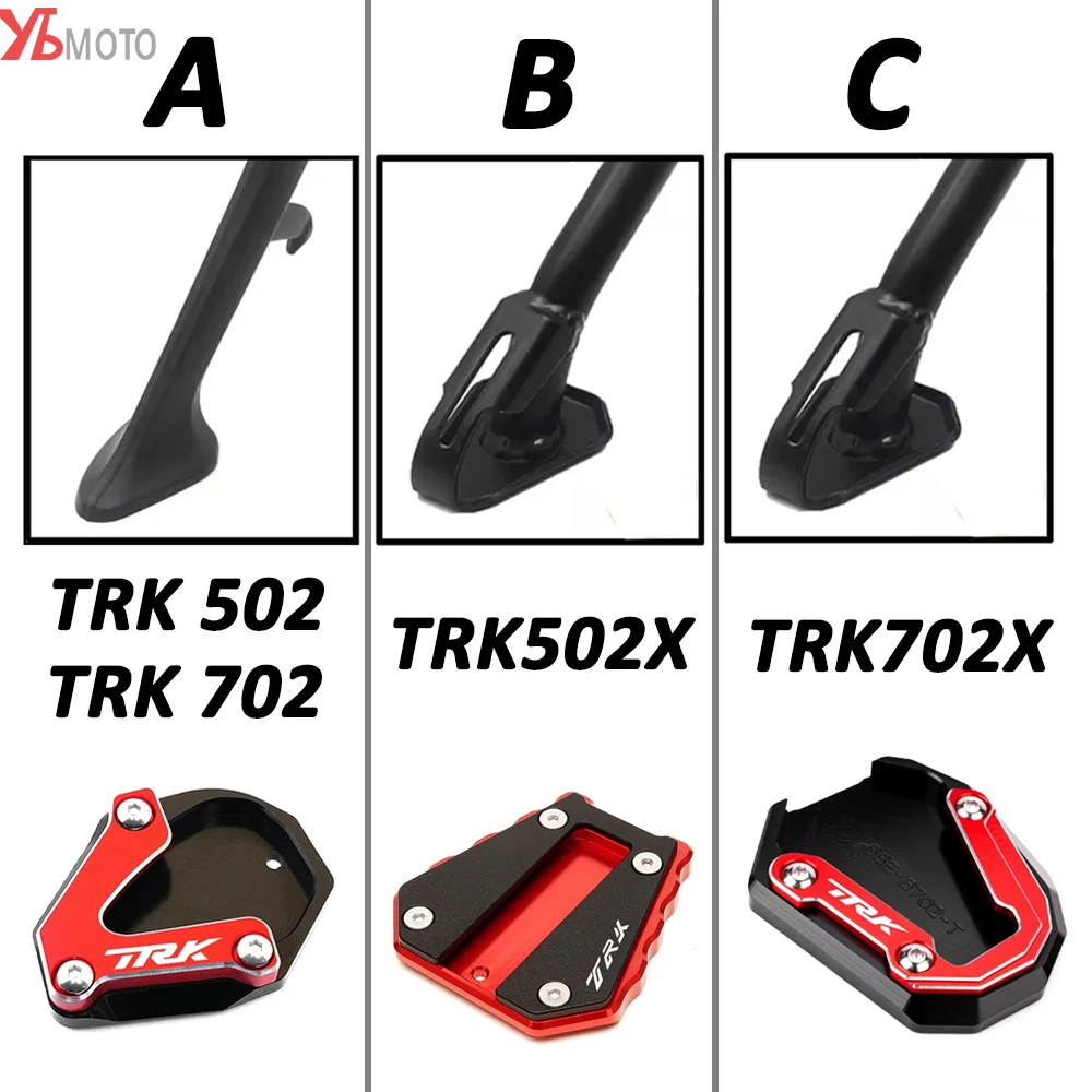 Benelli TRK 702 502X TRK502 TRK702 TRK 502X702X2024 Aksesuarları Lastik Vana Kapakları Motosiklet Kickstand Uzatma Plakası