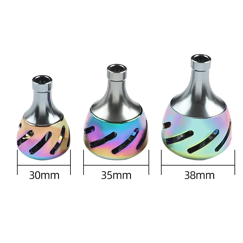 ROLLFISH 1PC Fishing Reel Handle Metal Knob Reel Rocker Arm Grip Ergonomics Design DIY Modification Fishing Equipment Tackles