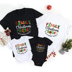 Family Christmas 2024 Mom Dad Baby Matching Family Christmas Shirts Christmas Tshirt Family Holidays Tops Tee Baby Bodysuit