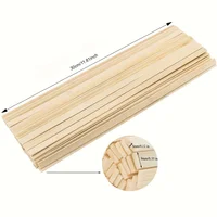45Pcs Natural Rectangular Bamboo Sticks 11.8Inch(30cm) Craft Strips for DIY Woodworking Art Model Making Potted Plant Protectors 6
