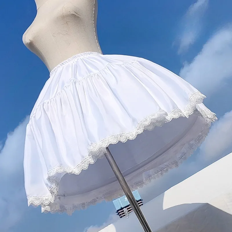 Falda de tul ajustable con 2 aros, crinolina elástica y voluminosa con cinta para vestido de novia o fiesta de cumpleaños