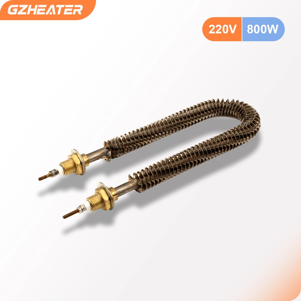 

304SS U Type Fin Air Heating Element 800W/1000W 220V Finned Heater Electric Heat Tube for Baking Box Industry Machine
