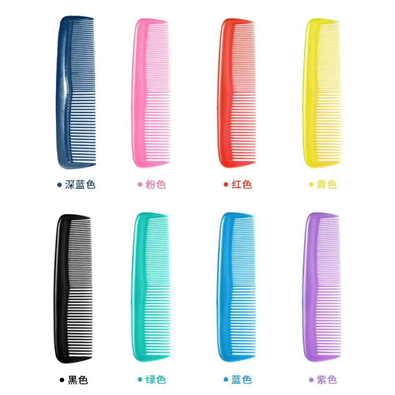 Mini Plastic Comb Small Hair Comb with Thick and Thin Teeth Portable Comb for Hotel Barber Accessories Women Hair Tools