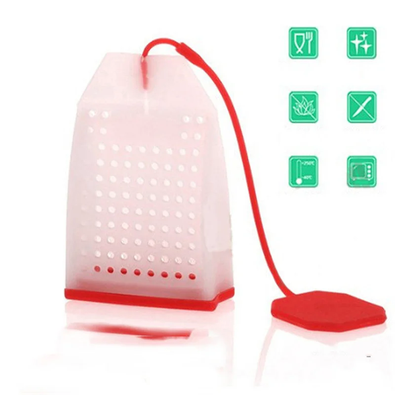 2/4pcs Silicone Tea Infuser Bag Reusable Safe Loose Leaf Tea Bags Strainer Filter for Tea Drinker Utensils Kitchen Gadgets