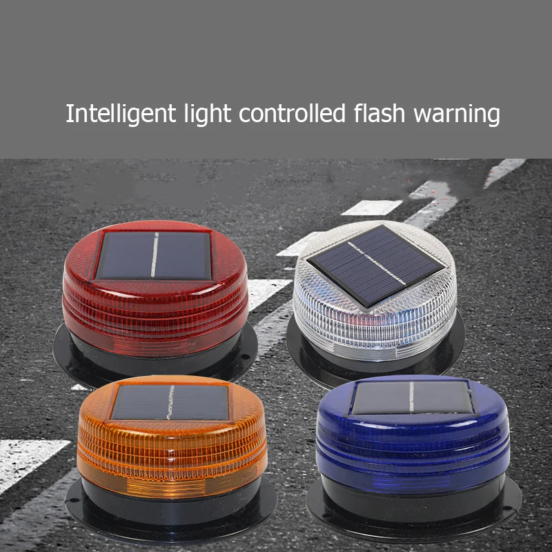 Zonne-Energie Waarschuwingslampje Voertuig Gemonteerd Knipperlicht Auto Dak Magnetische Zuig Oplaadbare Led Licht