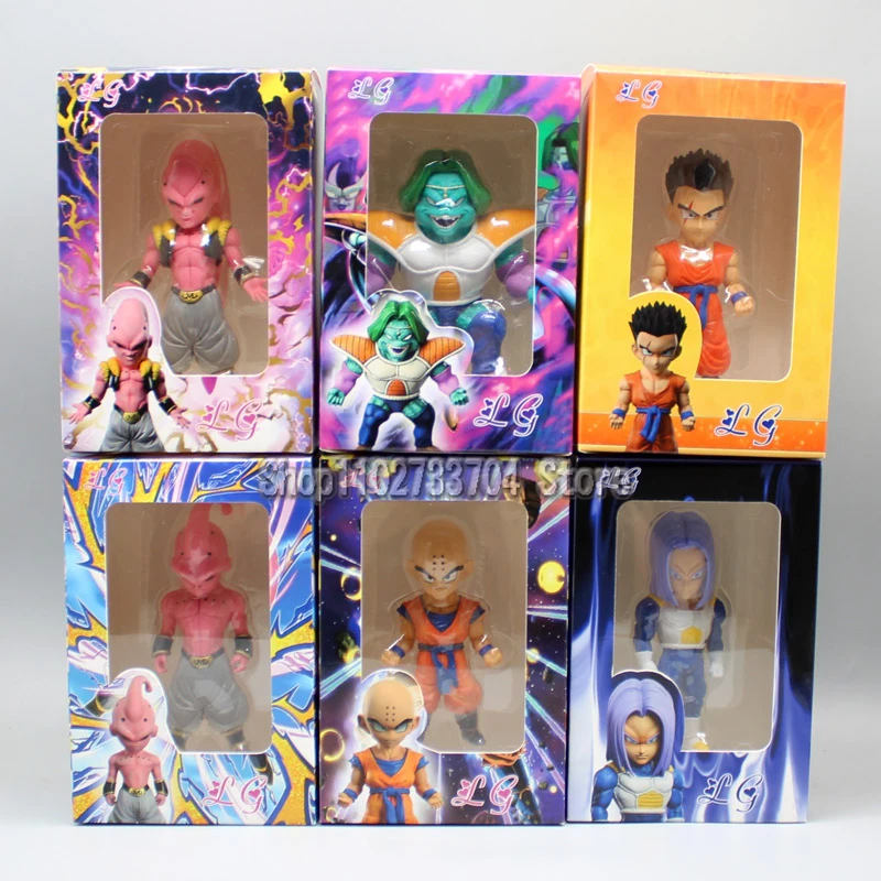 Anime Cell Games Dragon Ball Figures Yamcha Trunks Krillin Majin Buu Tien Shinhan Zarbon Action Figure PVC Model Doll Toys