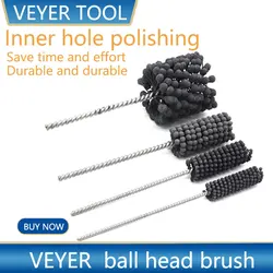 Veyer 8-40mm pequeno cilindro do motor afiar tubo rebarbação flex afiação bola escova para cilindros peças automáticas