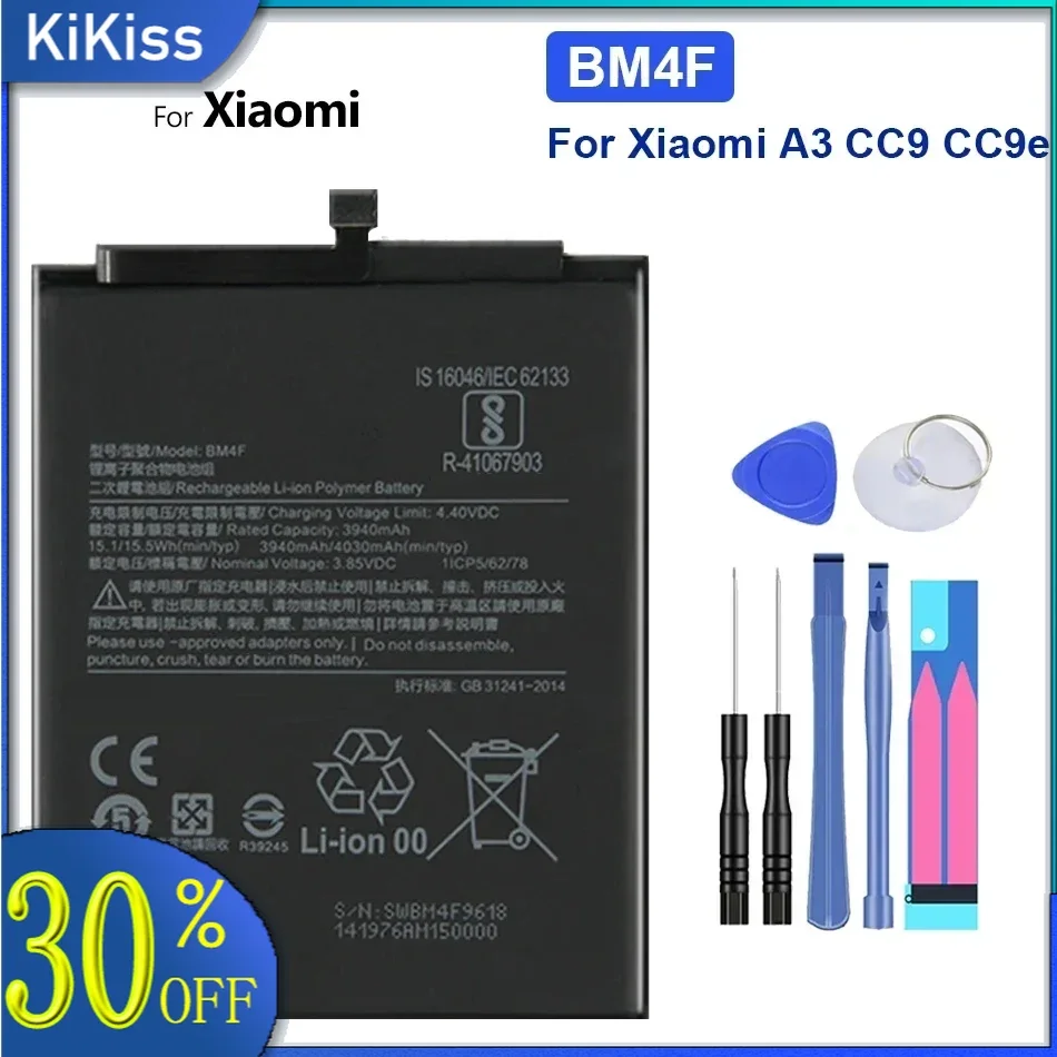 Battery BM32 BM3E BN36 BM3K BN47 BP40 BP41 For Xiaomi Mi Max Mix 1 2 3 A2 A3 4 5 5C 5S 5X 6 6X 7 8 9 9T SE Lite Pro Mix3 Mi5C