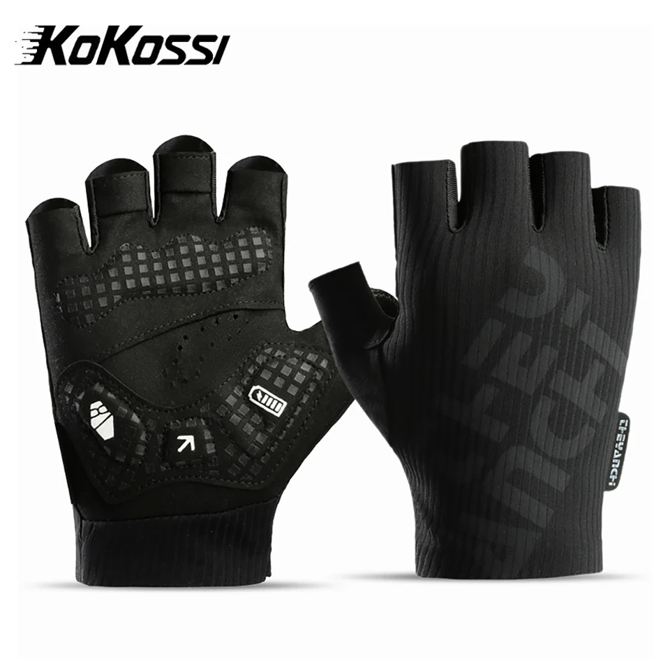 

KoKossi Summer Bicycle Cycling Half Finger Gloves Breathable Shockproof Fingerless Gloves Anti-slip Gym Training Sports Gloves