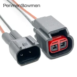 1 Set 2 Pin Car Dashboard Midrange Center Speaker Ignition Coil Electrical Cable Connectors Wire Harness Plug for 7283-8220