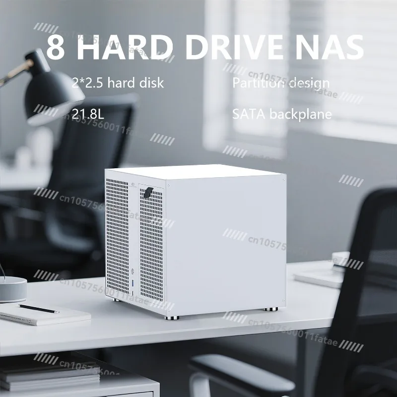 

NAS Tower Case with Backplane,MATX,ATX Power Supply,Full-Height PCIe Expansion