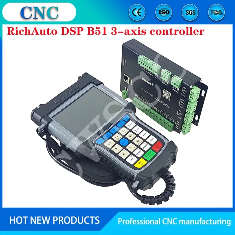 Offline 34-Axis CNC RichAuto DSP B51 B55 B57 B58 B517 B581 Handheld Motion Control System Engraving Machine Controller