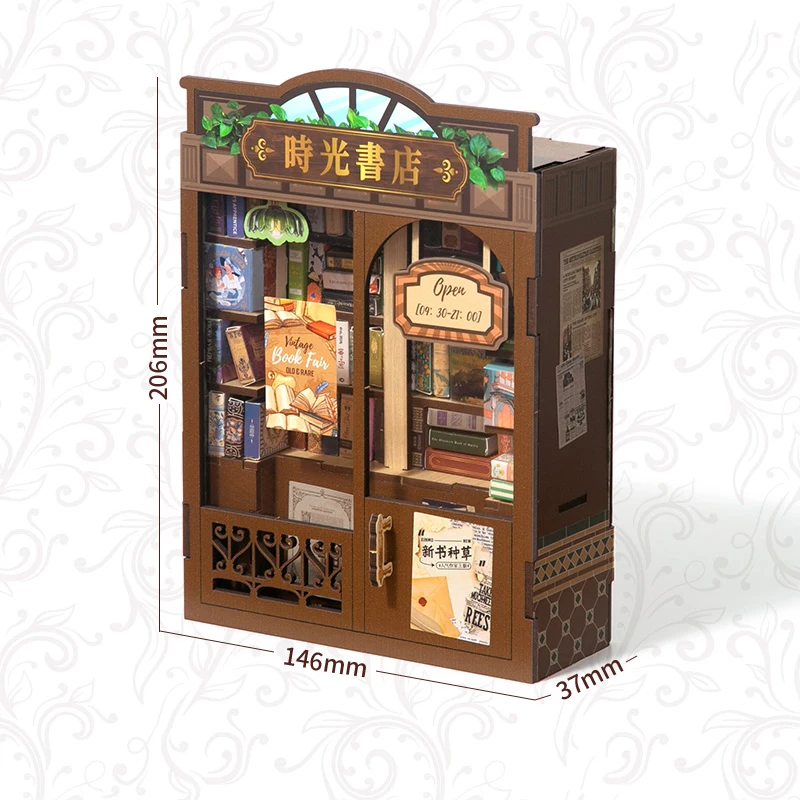 لتقوم بها بنفسك دمية كازا طقم أثاث مصغر مكتبة ورقة نموذج بيوت الدمية تجميع لعبة للأطفال هدايا عيد الميلاد كازا #6