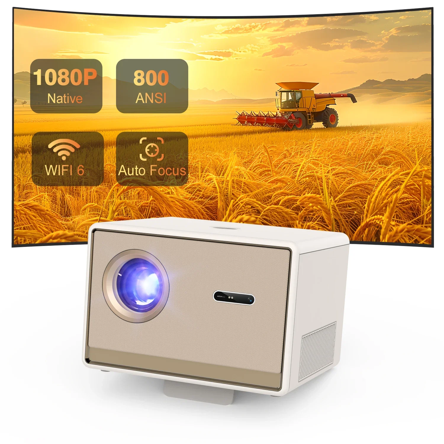 

Home Cinema New Camping Full HD 1080P 4K Outdoor Wifi Smart Android 11 Mobile Portable Pocket Video Mini LCD Projector