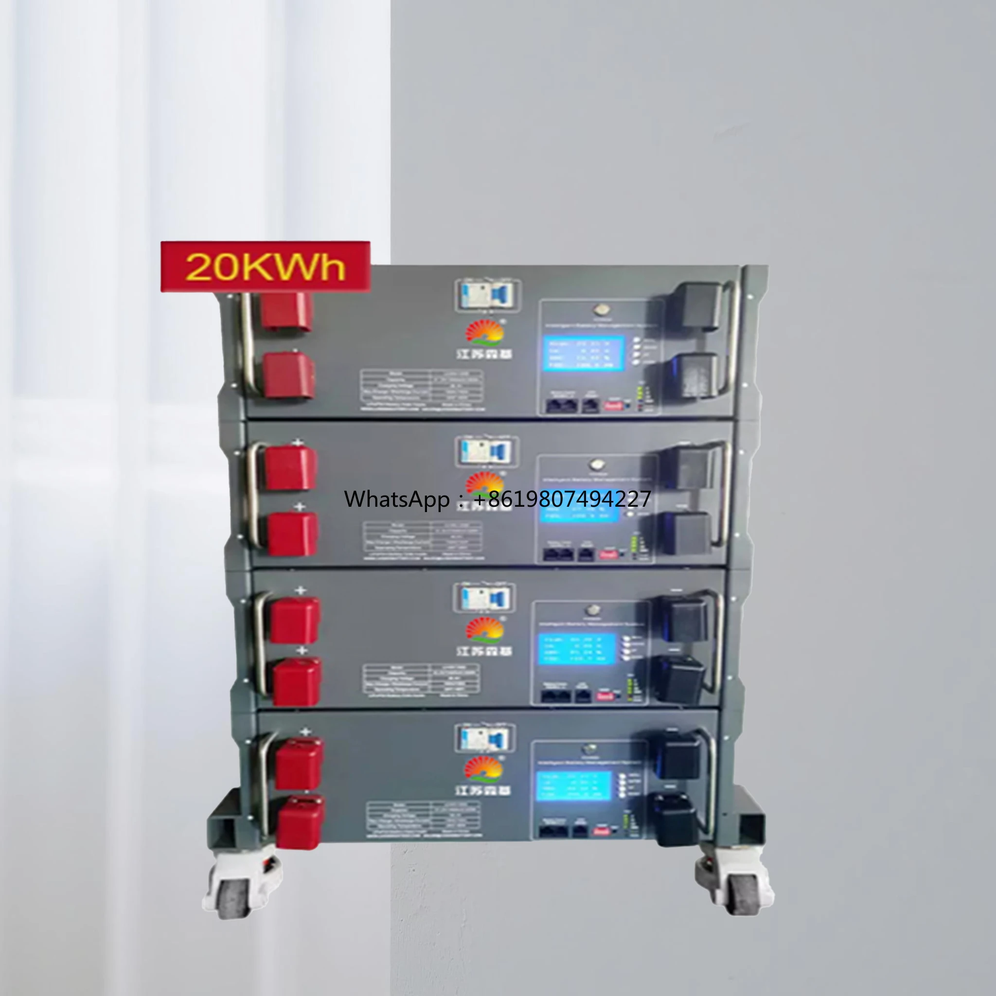 

51.2V High-Pressure Household Solar System Battery Box Compatible Ifepo4 Rack-mounted Liquid Battery