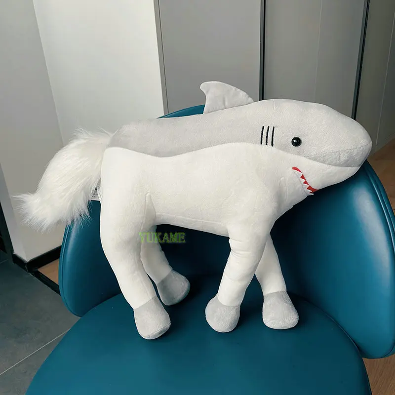 50cm Soft Shark horse Plush Toy Stuffed Shark Toy Pillow For Boy Birthday Gift or Shop Home Decoration