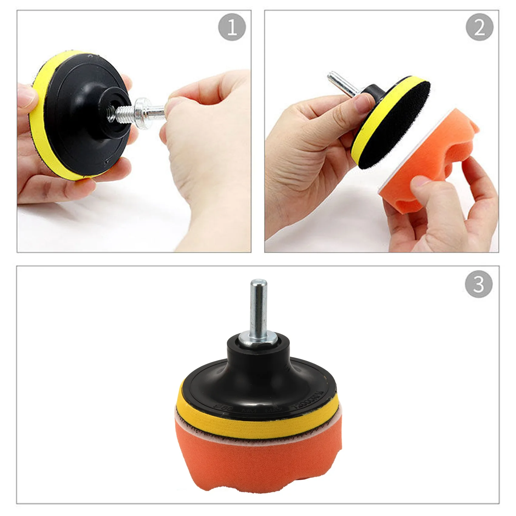 T45C_Основная подушечка для полировки, шлифовальная подушечка M14 для полировального станка, новый диаметр резьбы K1: 125 мм