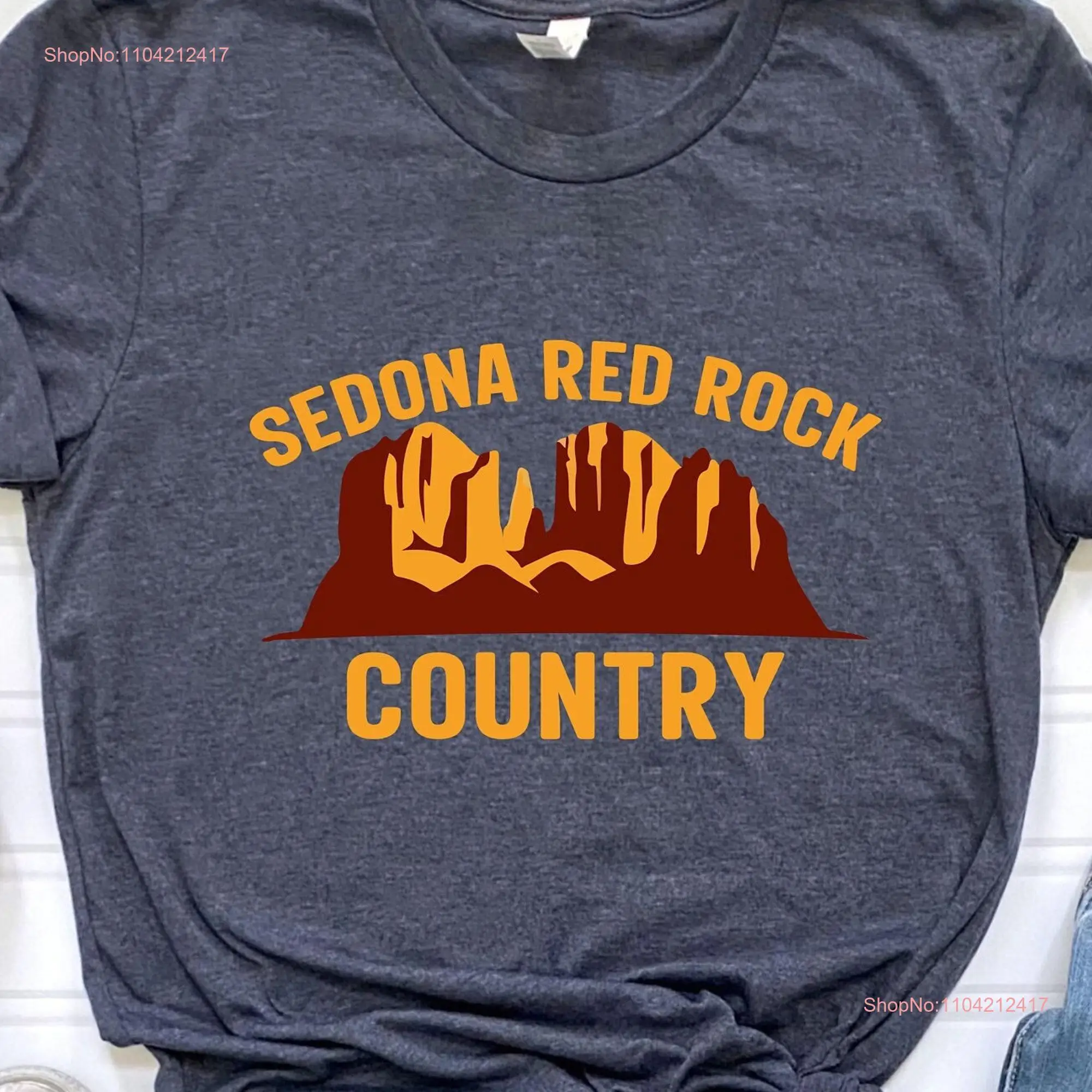 Sedona Red Rock Country T Shirt Rocks Nature Travel Camping Hiking long or short sleeves