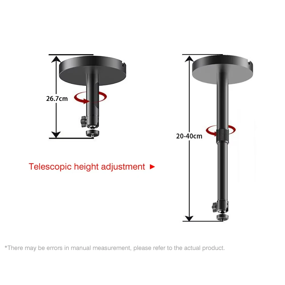 Everycom Projector Wall Bracket Hanger Adjustable Projector Ceiling Mount Stand For Jenovox XGIMI JMGO VIdda C1S Formovie X5 etc