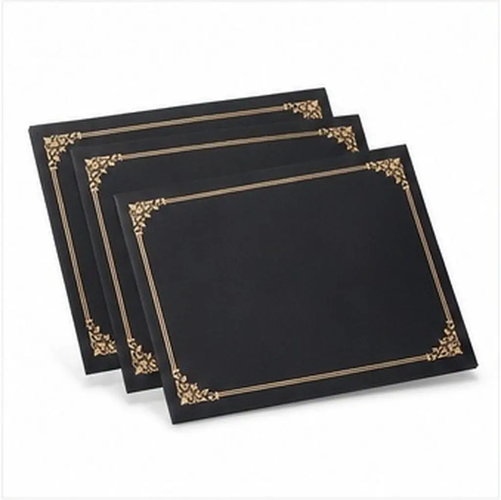 3 Pcs Award Certificate Cover Folder Certificates Paper Covers Protective Custom Holder