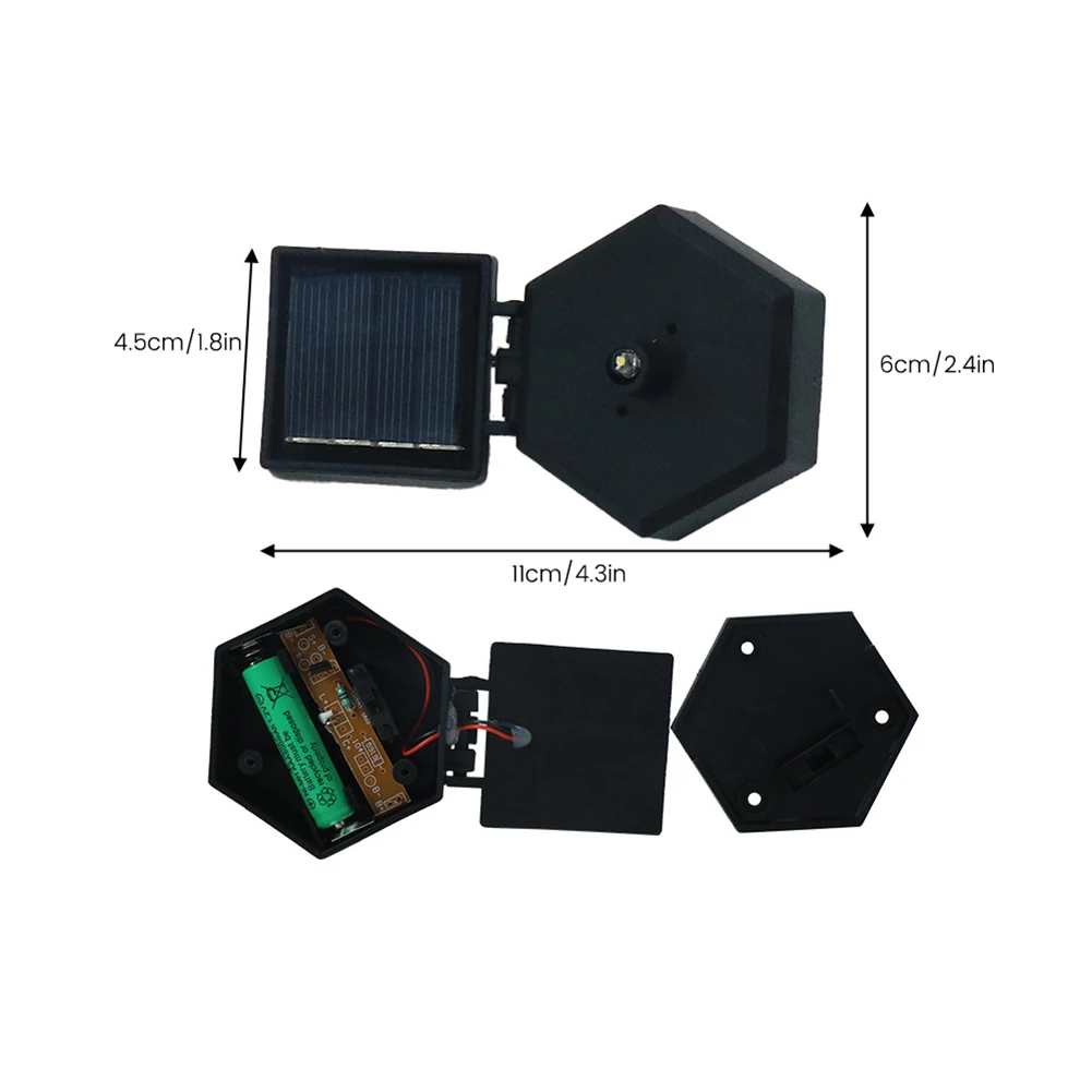 2 stücke Solar leuchten Ersatz oben 3.1 ", Laterne Lichter Panel Ersatz oben, Solar LED Lampe Batterie kasten für Außen leuchten