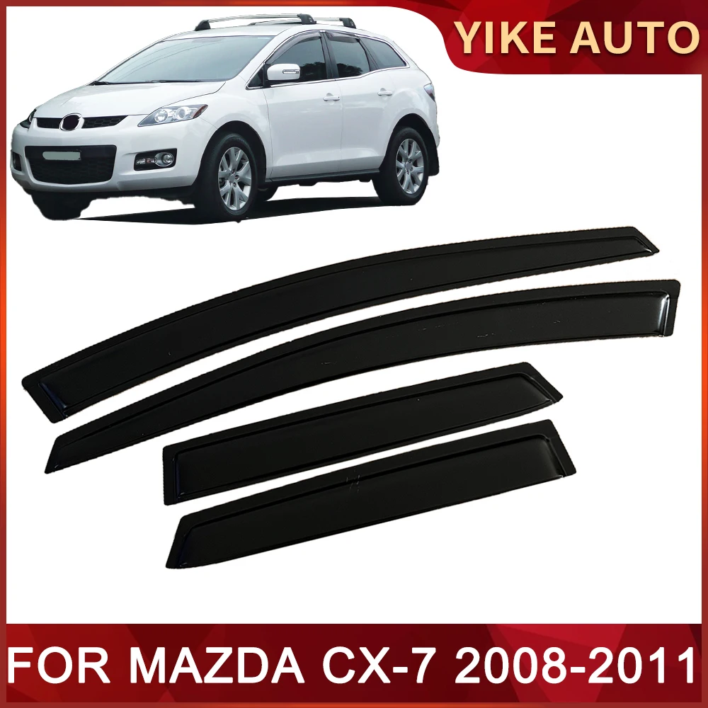 Window Visor for MAZDA CX-7 ER 2008-2011 Weathershied  Door Visor Wind Sun Rain Guards Side Window Wind Deflectors Auto Parts