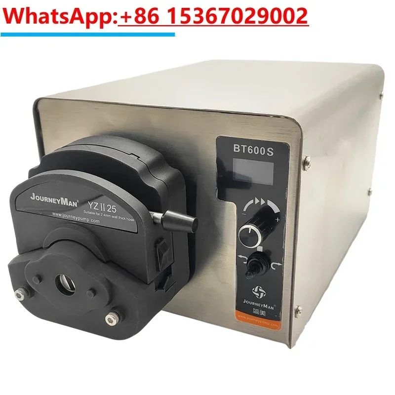 Industrial peristaltic pump with large flow rate stainless steel casing servo motor driven constant flow pump