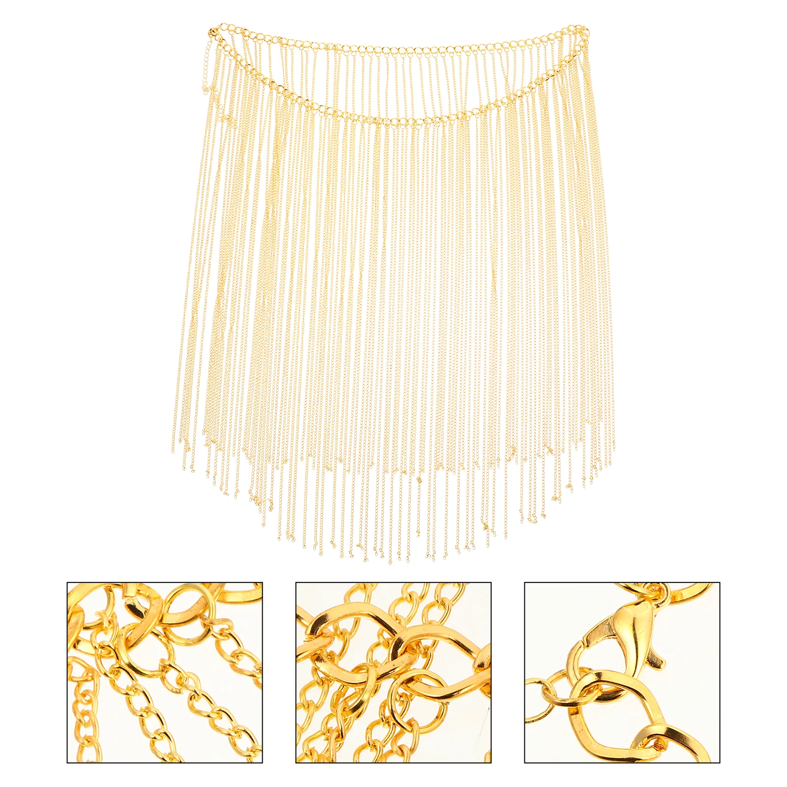 

Metal Waist Chain Body Accessory Durable Shiny Fashionable Beach Party Dates Casual Occasions Decorative Jewelry