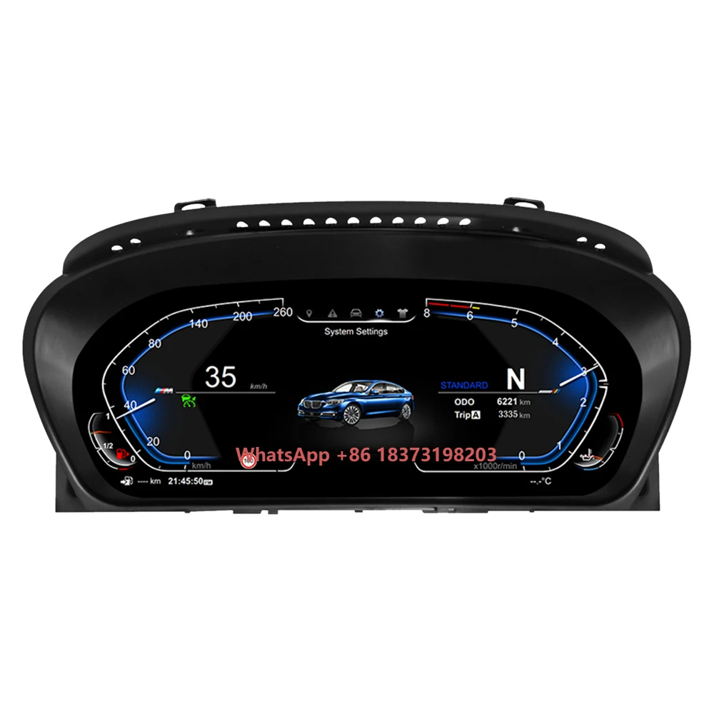 

12.3" INCH Car LCD Digital Instrument Cluster for BMW X5 E70 X6 E71 CCC CIC 2006-2013 Upgrade Speedometer Monitor Cockpit Linux
