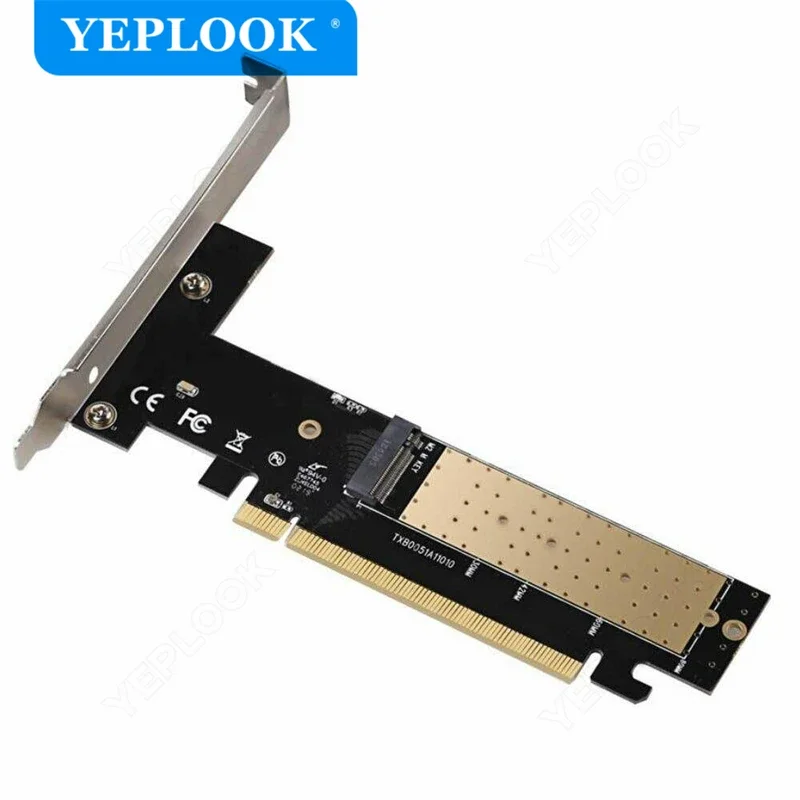 M.2 NVMe SSD NGFF to PCIe x16 Adapter M Key Interface Card Suppor PCI Express 3.0 for 2230 2242 2260 2280 Size