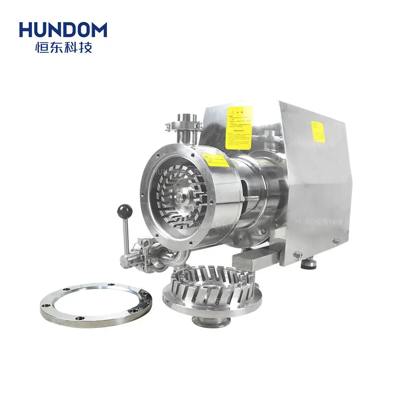 

HUNDOM Factory Price Batch High Shear Emulsifier Pump Homogenizer Pipeline High Shear Mixer