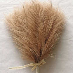 10/20pcs Simulated Reed Feather Pampas Grass Home Porch Wedding Party Garden Decoration Flower Vase DIY Accessories False Plant