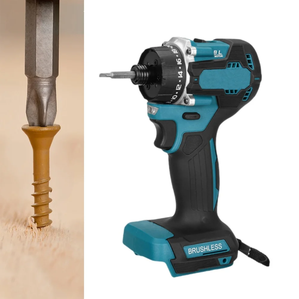 

Беспроводная электрическая отвертка с крутящим моментом 280 Нм 20 + 1, 6,35 мм, 1/4 дюйма, портативная бесщеточная мини-дрель, электроинструмент для батареи Makita 18 В