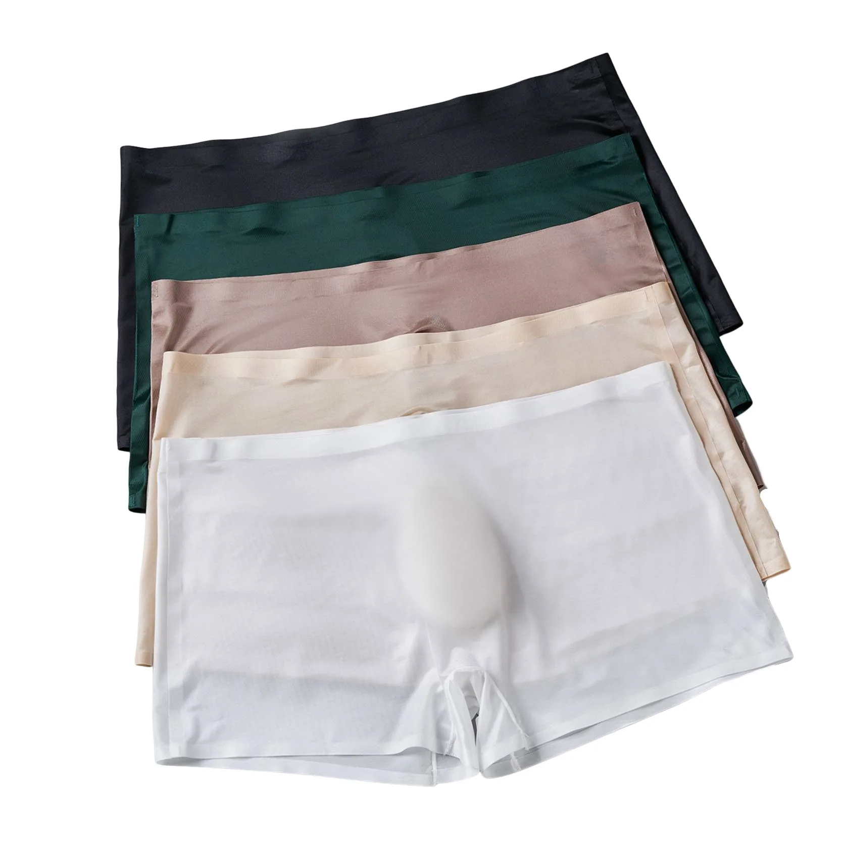 الحرير الجليد مثير الرجال سراويل داخلية سلس رقيقة جدا تنفس سراويل بوكسر بلون التجفيف السريع ثلاثية الأبعاد الحقيبة السروال #6