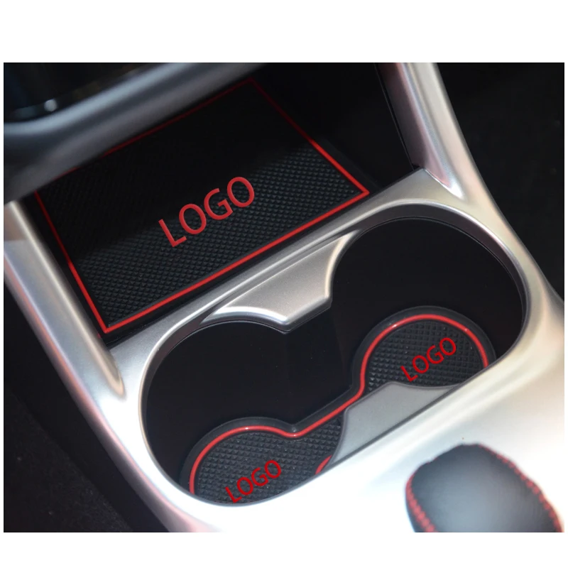 10PCS Car Door Groove Mat Interior Decoration Auto Accessories For Jaguar XF 2011 2012 2013 2014 2015