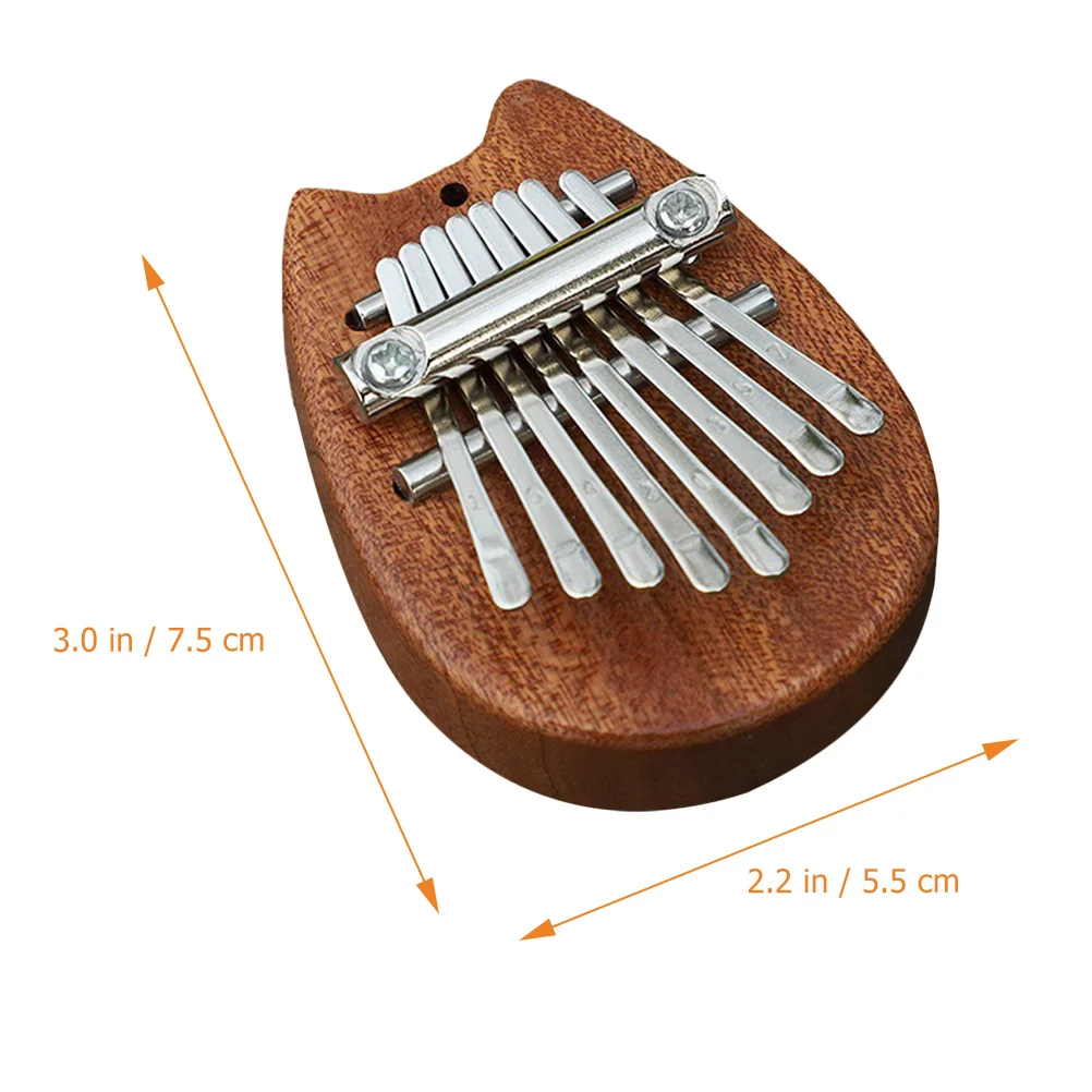 

Mini Kalimba Thumb Piano 8 Keys Wooden Finger Musical Instrument For Beginner Portable Lightweight Natural Sound Fun