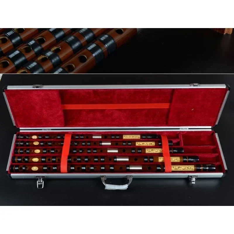

Upgrade 6pcs/Set High Quality Bamboo Flute With Case Traditional Musical Instruments Professional Flutes Transverse Flauta Chin