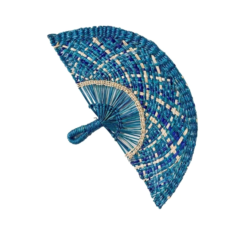 Summer Cooling Hamdmade Fan Hand Woven Straw Fan for Wall Decors and Gifting
