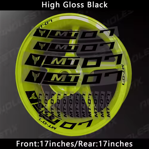 AnoleStix Reflective Motorcycle Wheel Sticker Hub Decal Rim Stripe Tape For YAMAHA MT-07 MT07 - Image 5