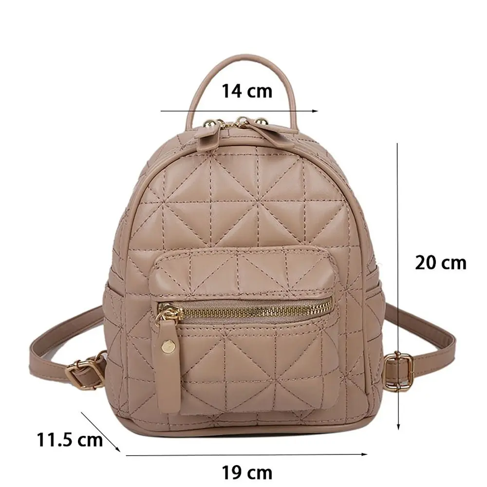 Fashion Zipper Two Shoulder Bag Large Capacity Wear-resisting Backpack Waterproof Adjustable Strap Single-shoulder Bag Woman