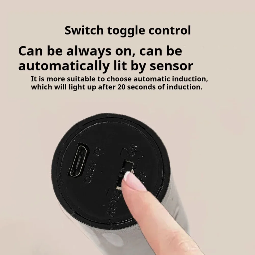 интеллектуальные ночные светильники с датчиком движения, светодиодные перезаряжаемые магнитные настенные светильники, окружающее освещение с зарядкой через USB, простота установки