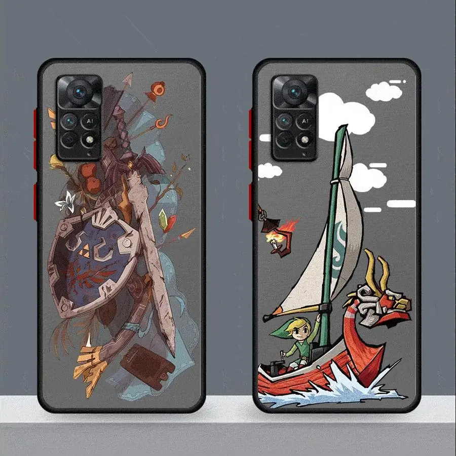 Matte Soft Phone Case for Xiaomi Redmi Note 13 Pro11 Pro 10 Pro 8 9 9S 9T 12 Pro 5G 11S 12S Game The Legend Of Z-Zeldas