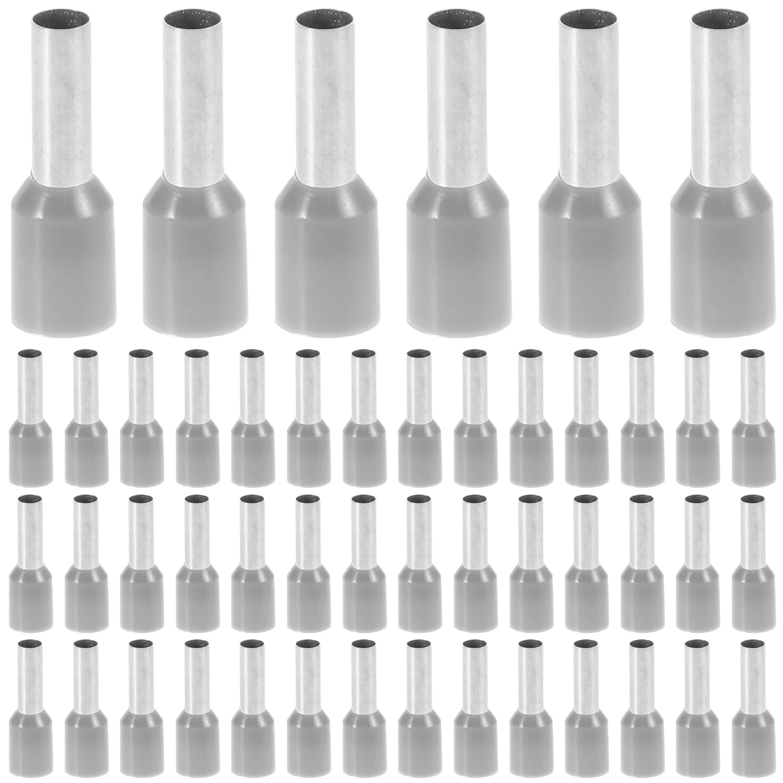 

100Pcs Tube Cold Press Waterproof Copper Wire Connectors for Automotive Home Electrical Circuits Wiring Male Terminals