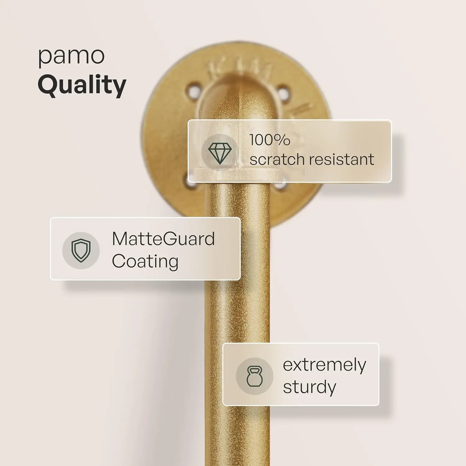 Gold Clothing Rack Wall Mounted – 79