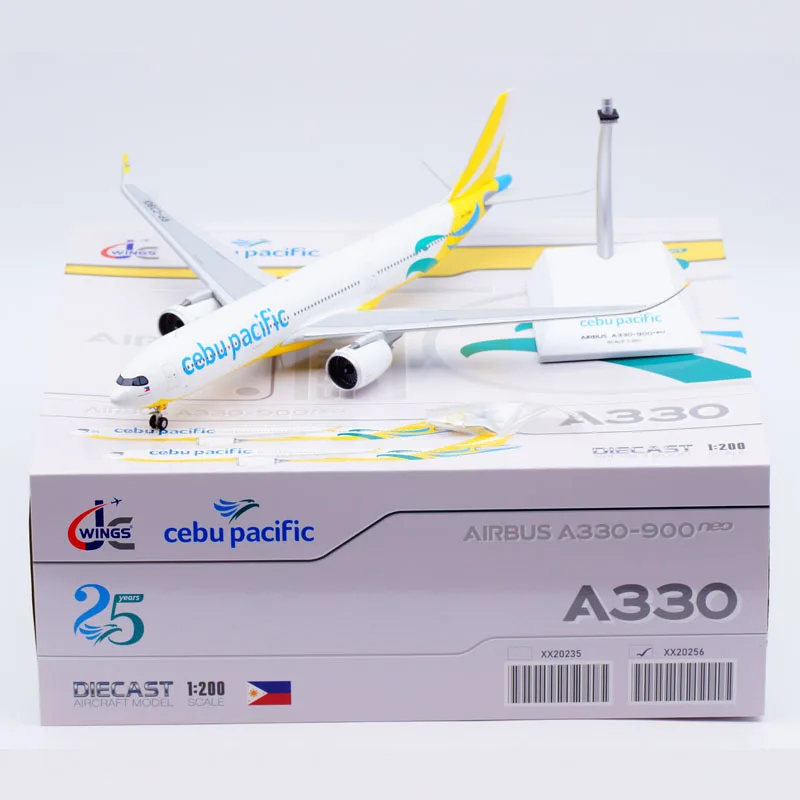 

XX20256 Alloy Collectible Plane Gift JC Wings 1:200 Cebu Pacific Airbus A330-900NEO Diecast Aircraft Jet Model RP-C3901